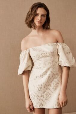 New Anthropologie BHLDN Sachin & Babi Kendal Dress $248 SIZE 12 Ivory & Gold